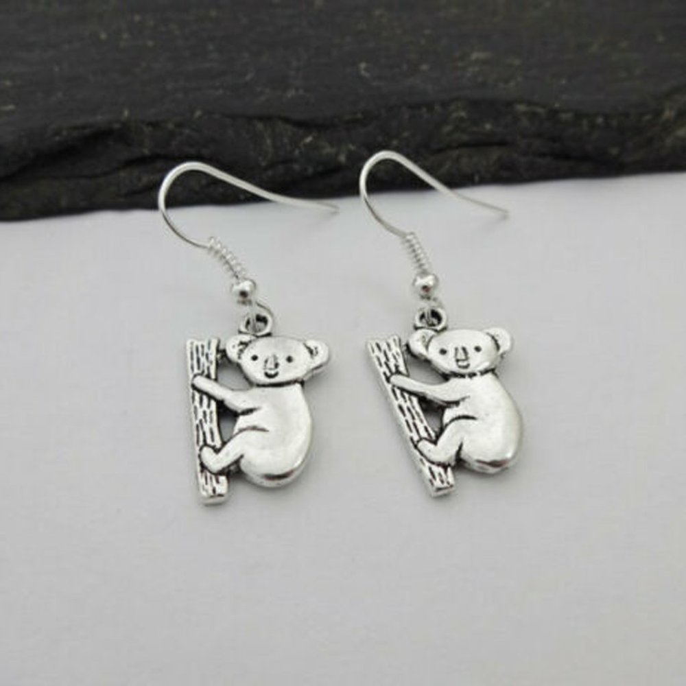 Koala Silver Earrings - Picture 2 of 4